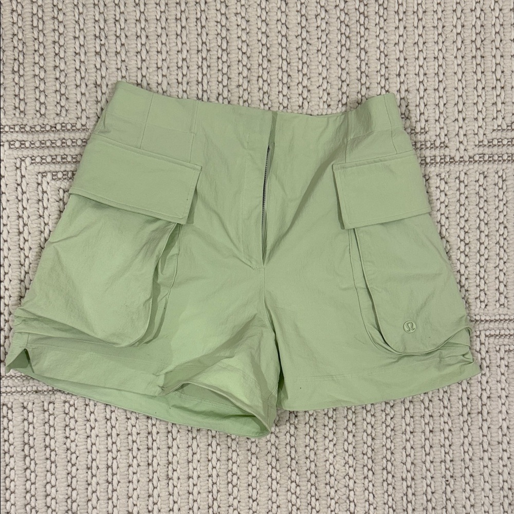 Lululemon Athletica Light Green Cargo Shorts